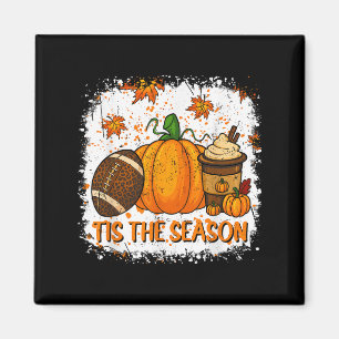 Pumpkin Sce Football Tis The Season Fall Thanksgiv Magnet