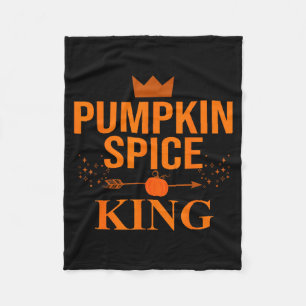 Pumpkin Sce King Coffee Lover Halloween & Than Fleece Blanket