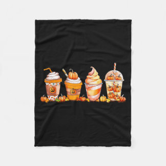 Pumpkin Sce Latte, Fall Coffee, Pumpkin Sce Thanks Fleece Blanket