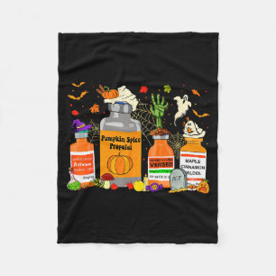 Pumpkin Sce Profol Ativan Versed Haldol Halloween  Fleece Blanket
