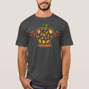 Pumpkin Sea Turtle Halloween Autumn Fall Squash Tu T-Shirt