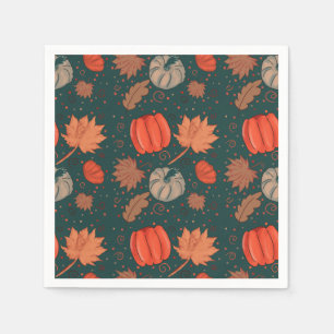 Pumpkin seamless design  napkin