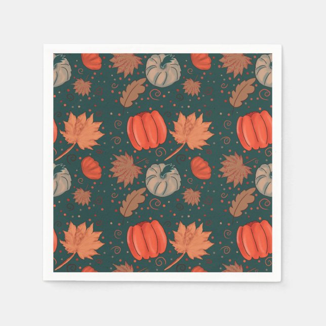 Pumpkin seamless design  napkin (Front)