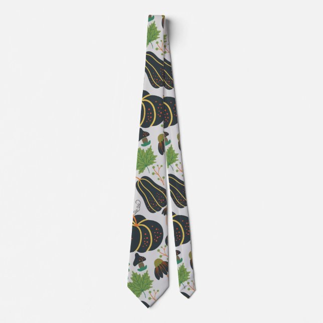 Pumpkin seamless pattern carrot black and white tie (Front)