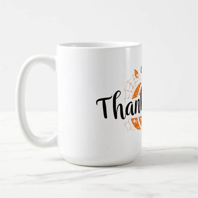 Pumpkin Season 2025 – Cosy Thanksgiving Coffee Mug (Left)