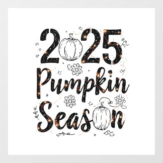 Pumpkin Season 2025 – Cute Autumn Decor Window Cling