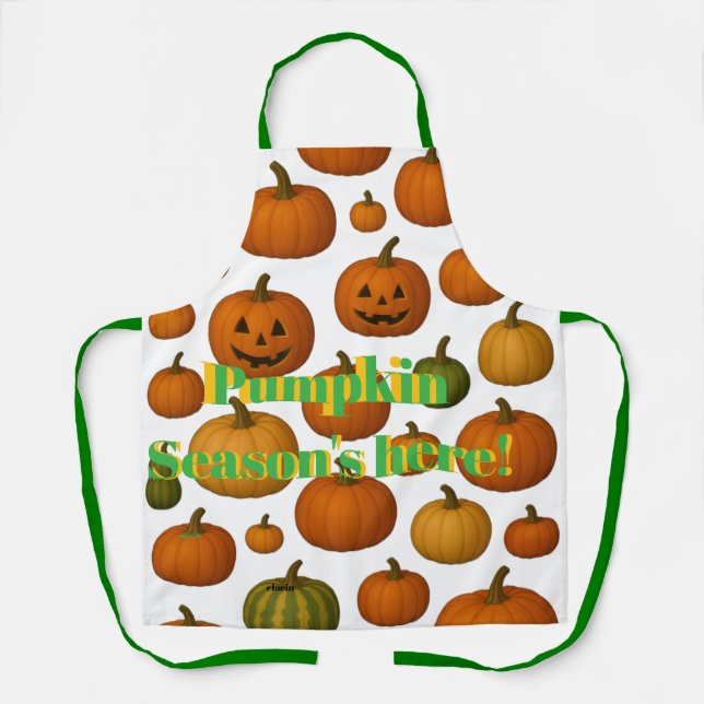 Pumpkin Season Apron (Front)