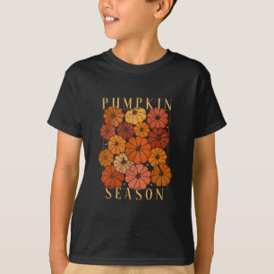 Pumpkin Season Autumn Fall Y'all Leaves Thanksgivi T-Shirt