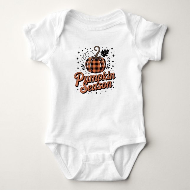 Pumpkin Season  Baby Bodysuit (Front)