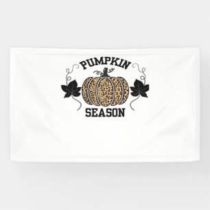 Pumpkin Season  Cheetah Print Pumpkin Fall Design  Banner