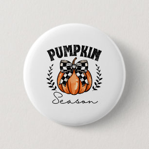 Pumpkin Season Coquette Pumpkin Bow Halloween Spoo 6 Cm Round Badge