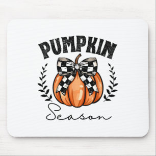 Pumpkin Season Coquette Pumpkin Bow Halloween Spoo Mouse Mat
