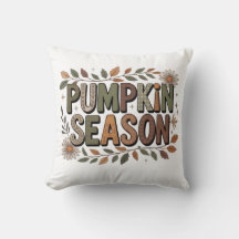 Pumpkin Season – Earthy Leaves Coussin