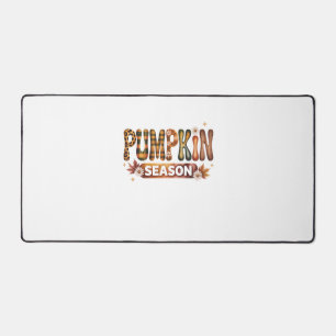 Pumpkin Season Fall Boho Desk Mat
