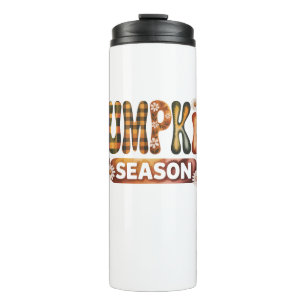 Pumpkin Season Fall Boho Thermal Tumbler
