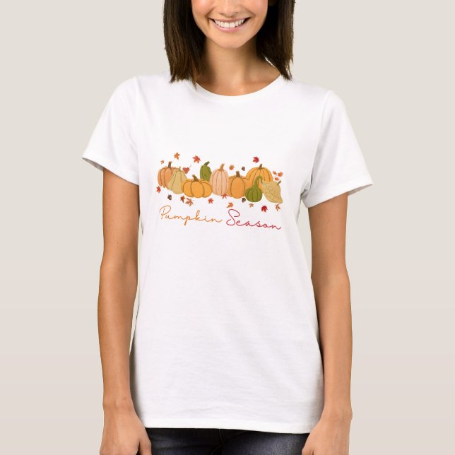 Pumpkin Season Fall Cosy Autumn Pumpkin Path Tee (Front)