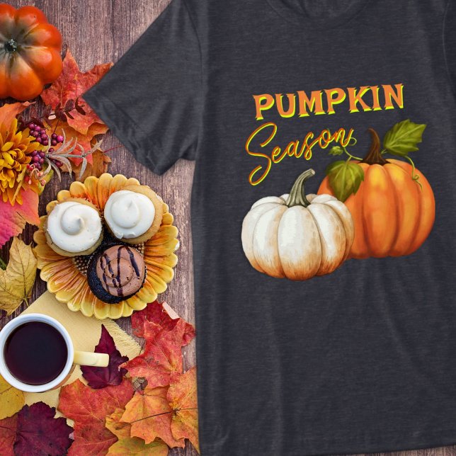 Pumpkin Season Fall Saying Tri-Blend Shirt (Creator Uploaded)