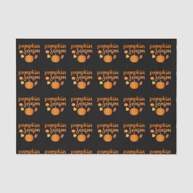 Pumpkin Season Fall Tissue Paper (Front)
