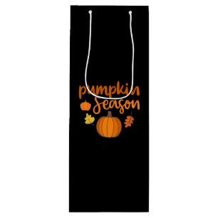  Pumpkin Season Fall Wine Gift Bag