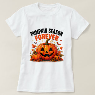 Pumpkin Season Forever Happy Fall Halloween T-Shirt