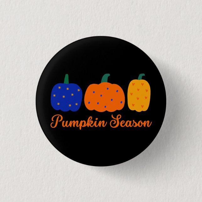 Pumpkin Season Halloween 3 Cm Round Badge (Front)