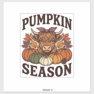 Pumpkin Season Highland Cow Vintage Fall Shirt_1
