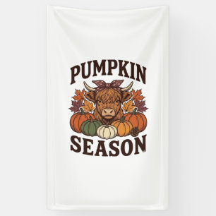 Pumpkin Season Highland Cow Vintage Fall Shirt_1 Banner