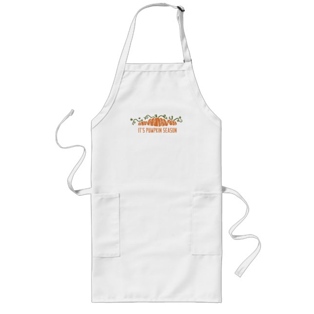 Pumpkin Season Long Apron (Front)