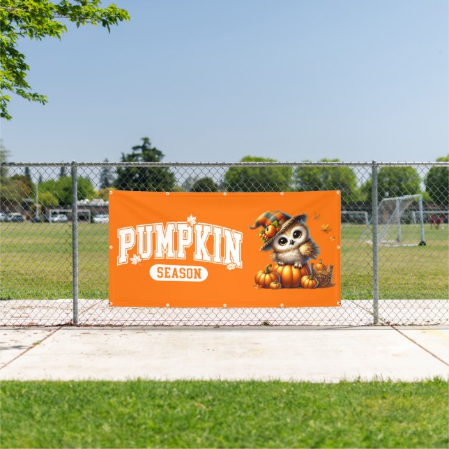 Pumpkin Season Outdoor Banner (Insitu)