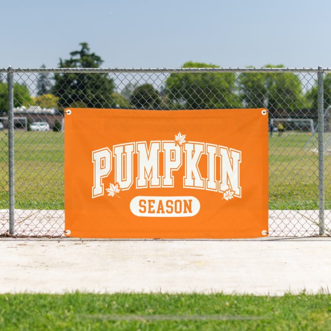 Pumpkin Season Outdoor Banner (Insitu)