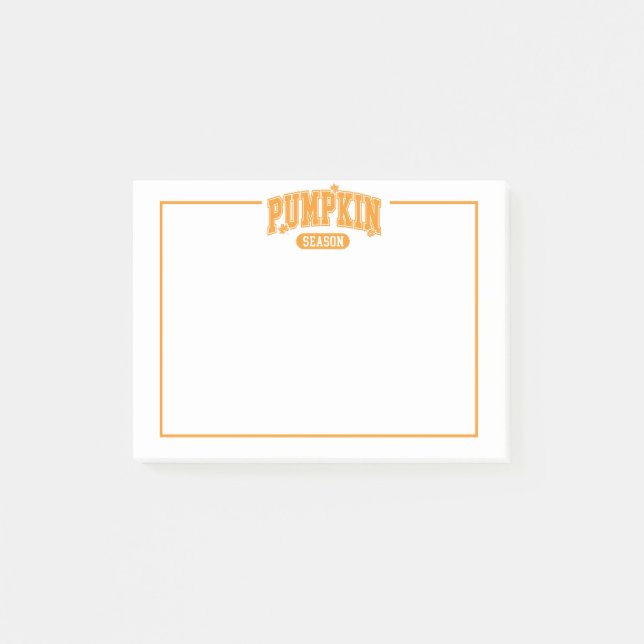 Pumpkin Season Post  Notes (Front)