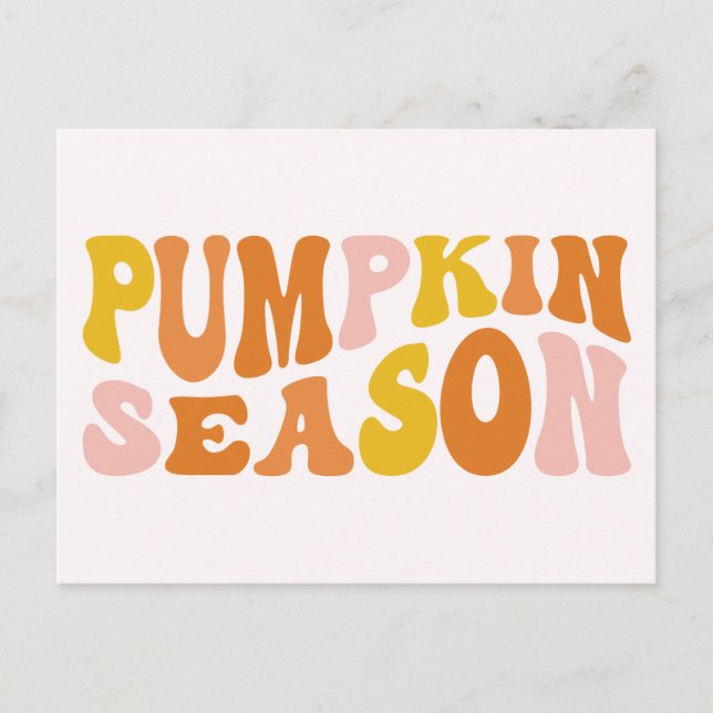 Pumpkin Season Postcard (Front)