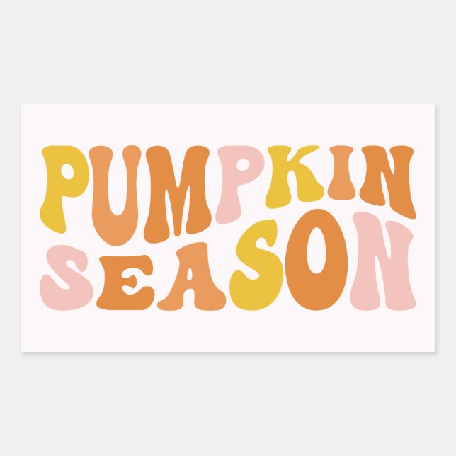 Pumpkin Season Rectangular Sticker (Front)