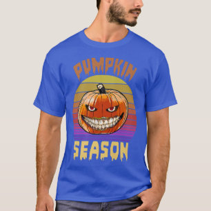 Pumpkin Season Retro Funny Spooky Halloween Women  T-Shirt