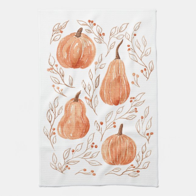 Pumpkin Season Tea Towel (Vertical)
