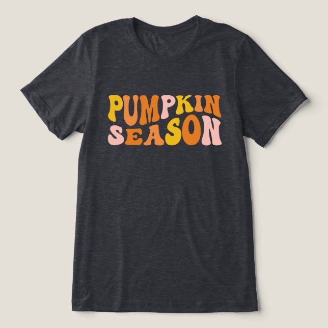 Pumpkin Season Tri-Blend Shirt (Design Front)