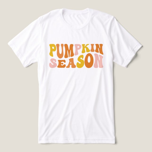 Pumpkin Season Tri-Blend Shirt (Design Front)