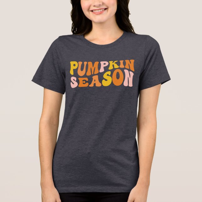 Pumpkin Season Tri-Blend Shirt (Front)