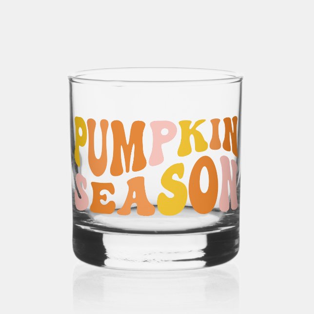 Pumpkin Season Whiskey Glass (Front)