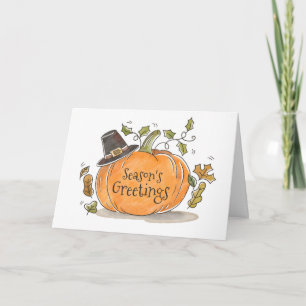 Pumpkin Season's Greetings Photo Card