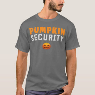 Pumpkin Security Kids Halloween Idea For Trick Or T-Shirt