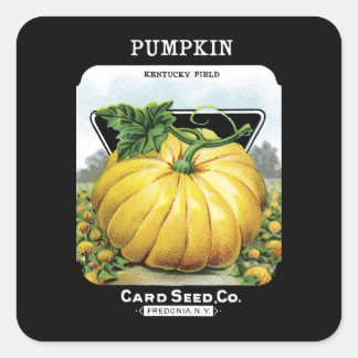 Pumpkin Seed Packet Label