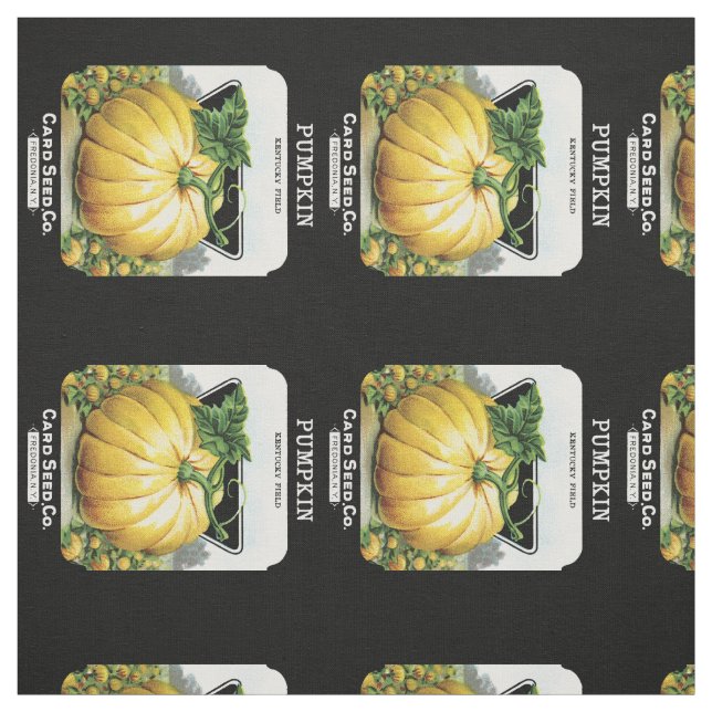 Pumpkin Seed Packet Label Fabric (Swatch)