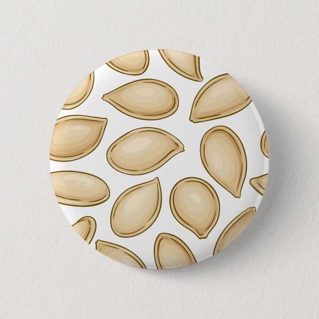 Pumpkin seeds pattern 6 cm round badge (Front)