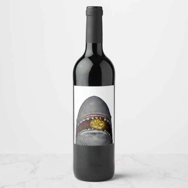 Pumpkin Shark Wine Label (Front)