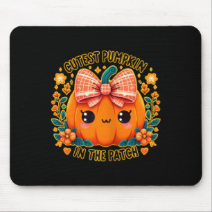 Pumpkin Shirt Girls Thanksgiving Halloween Pumpkin Mouse Mat