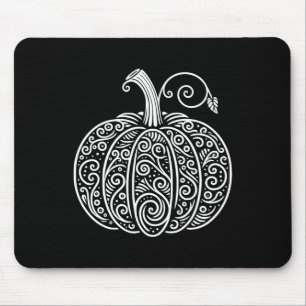 Pumpkin Shirt Women Cute Autumn Fall Thanksgiving Mouse Mat