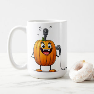 Pumpkin singer coffee mug
