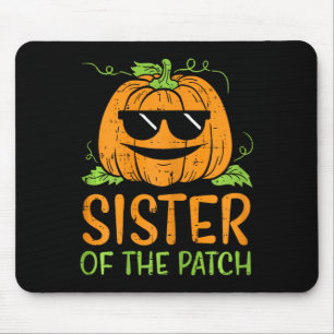 Pumpkin Sister Of The Patch Halloween Family Sis G Mouse Mat