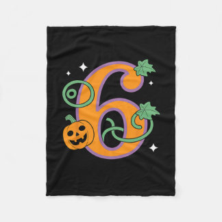 Pumpkin Six Seven 67 Matching 6 Halloween Couple  Fleece Blanket